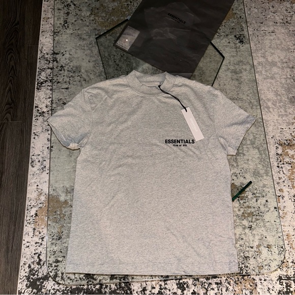 Brand New Essentials Dark Oatmeal T Shirt - Picture 4 of 6